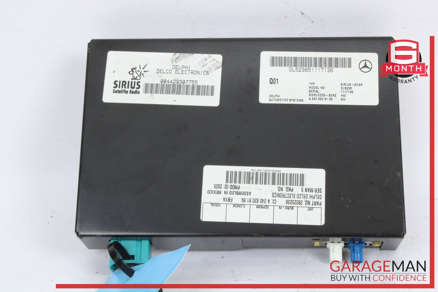 2003-2011 Mercedes ML500 M-Class W164 Sirius Satellite Radio Receiver 2408208189
