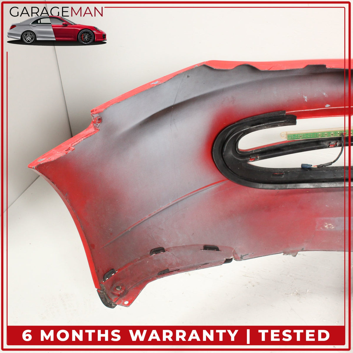 1999-2001 Porsche 911 996 Convertible Front Bumper Cover Red 99650511102 OEM