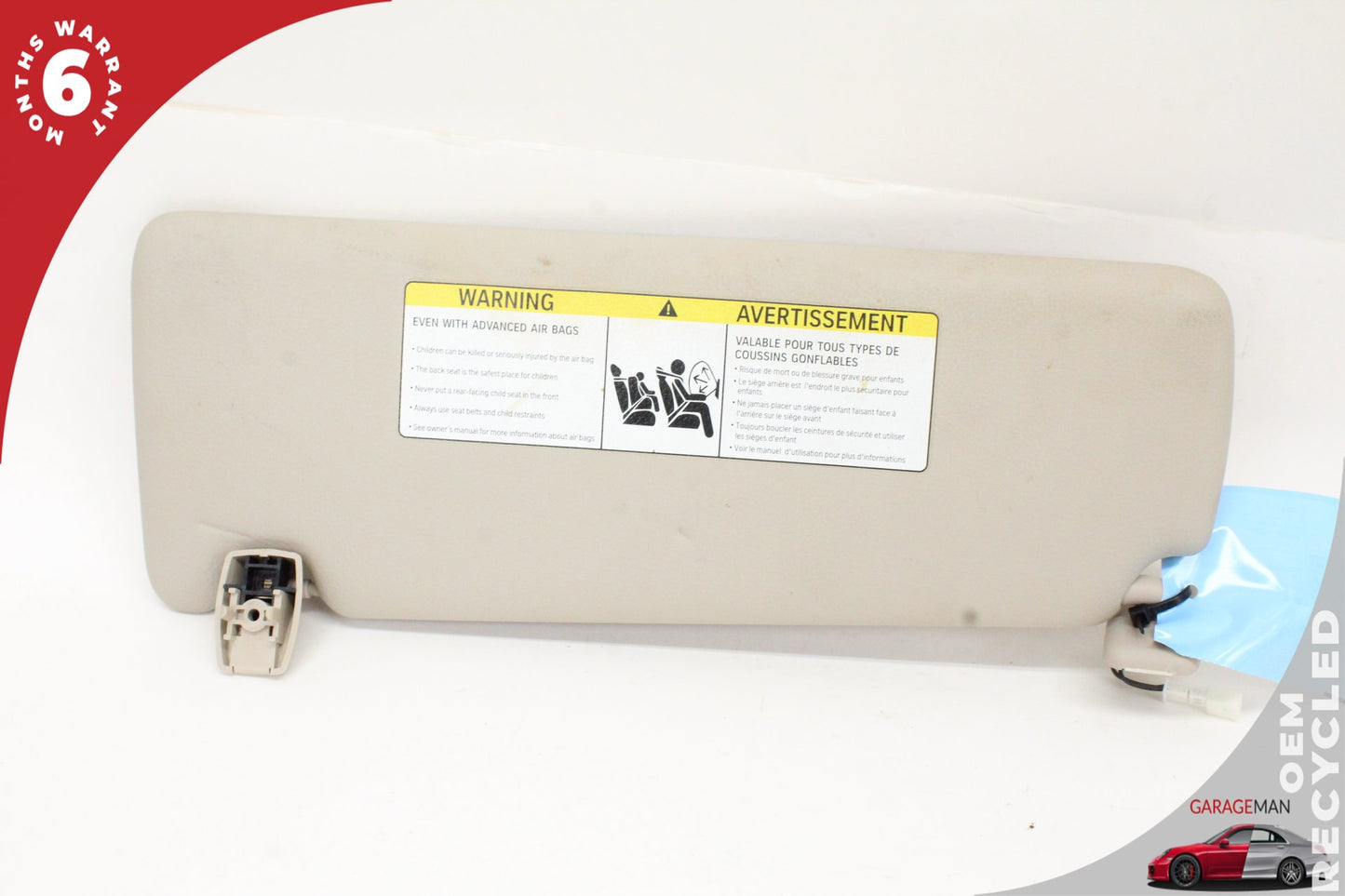 2012-2018 BMW 320i 328i 330i F30 Front Right Side Sun Visor Beige 7322294 OEM