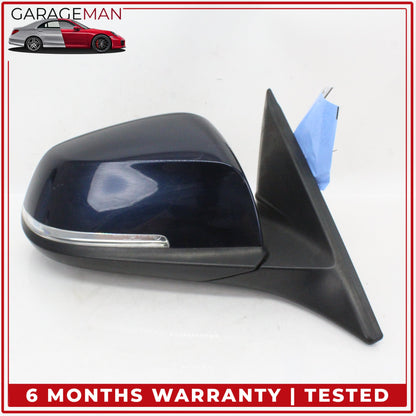2014-2020 BMW 430i 428i F36 Front Right Side Door Rear View Mirror Blue OEM