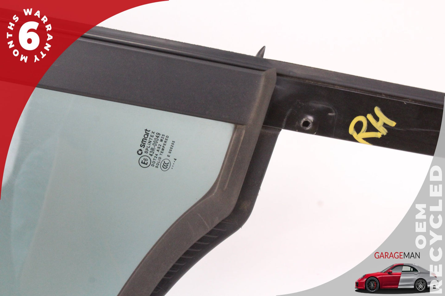 2008-2015 Smart Fortwo 451 Rear Right Side Quarter Window Glass 4517200257 OEM