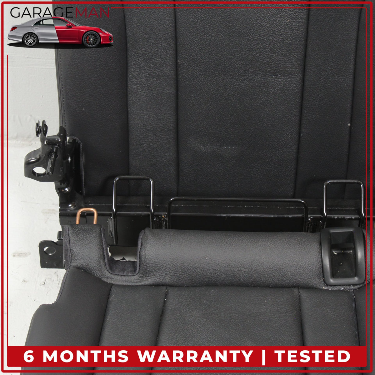 2017-2019 Audi Q7 Rear 3rd Row Upper and Lower Bench Seat Black Assembly OEM