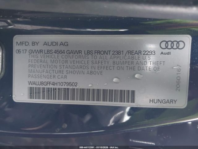 2017 Audi A3 8V