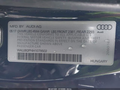 2017 Audi A3 8V