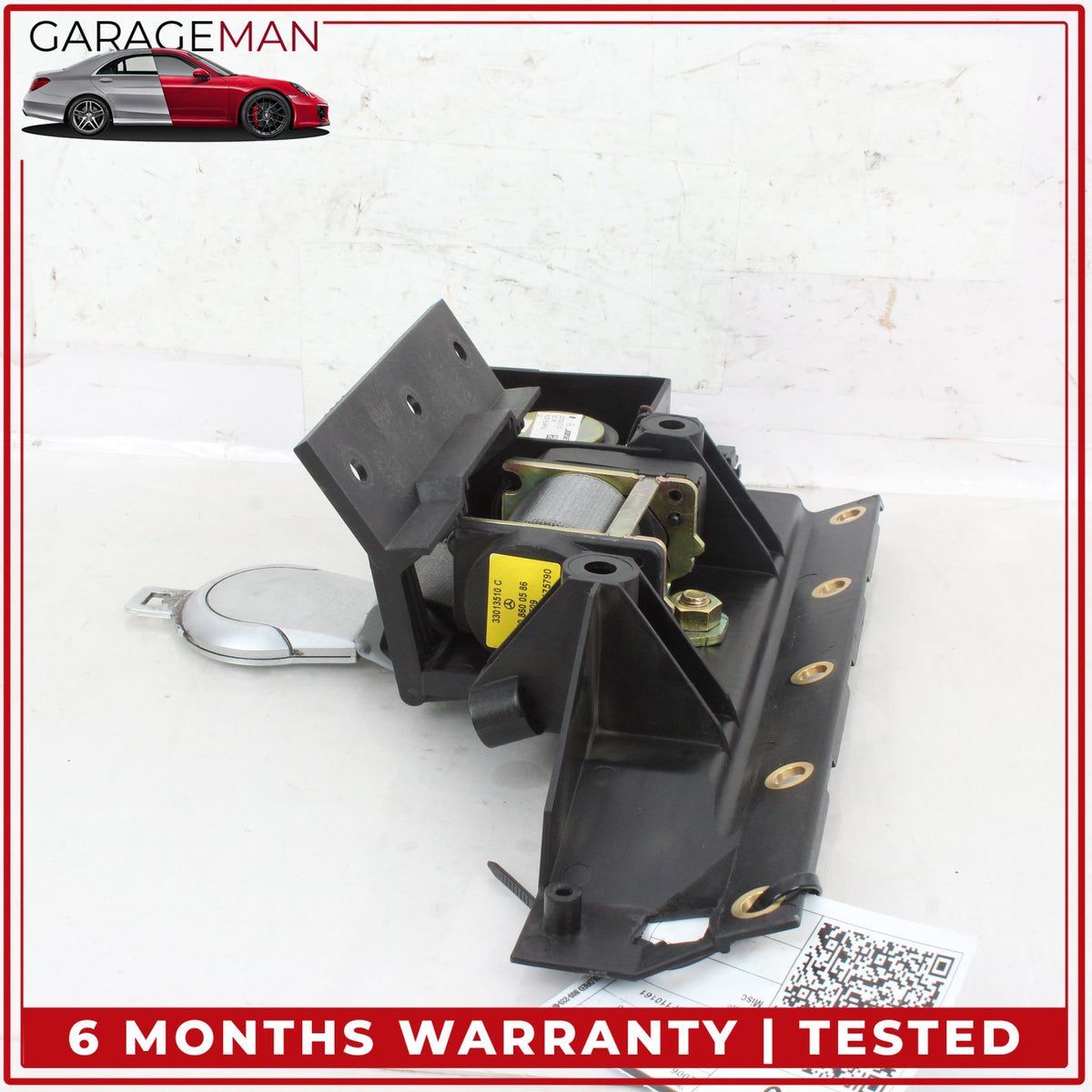 2003-2008 Mercedes R230 SL500 Rear Left Seatbelt Retractor Luggage w/ Speaker