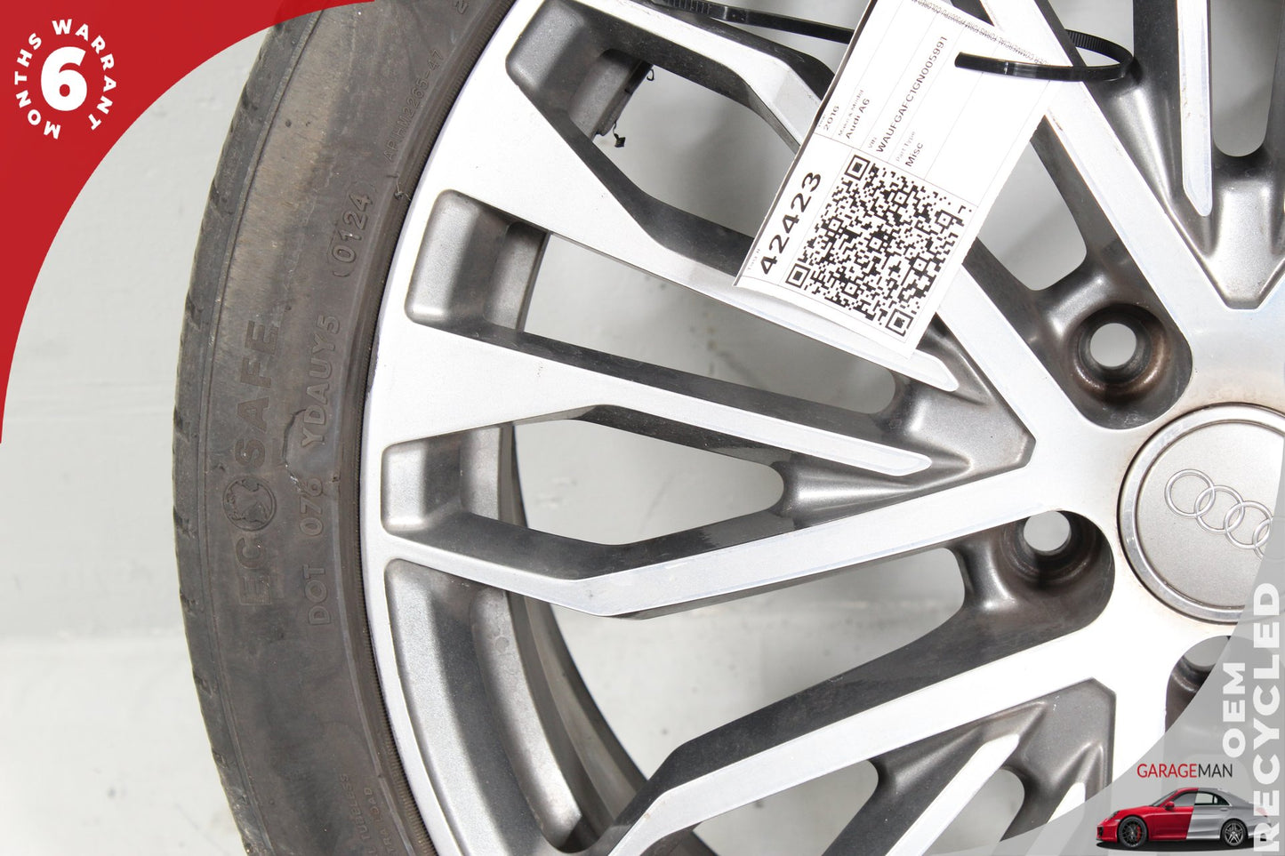 2016-2018 Audi A6 C7 Sedan Wheel Rim w/ Tire 4G0601025BE
