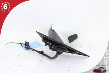 2012-2018 Audi A6 S6 Front Right Door Rear View Mirror w/ Blind Spot White OEM