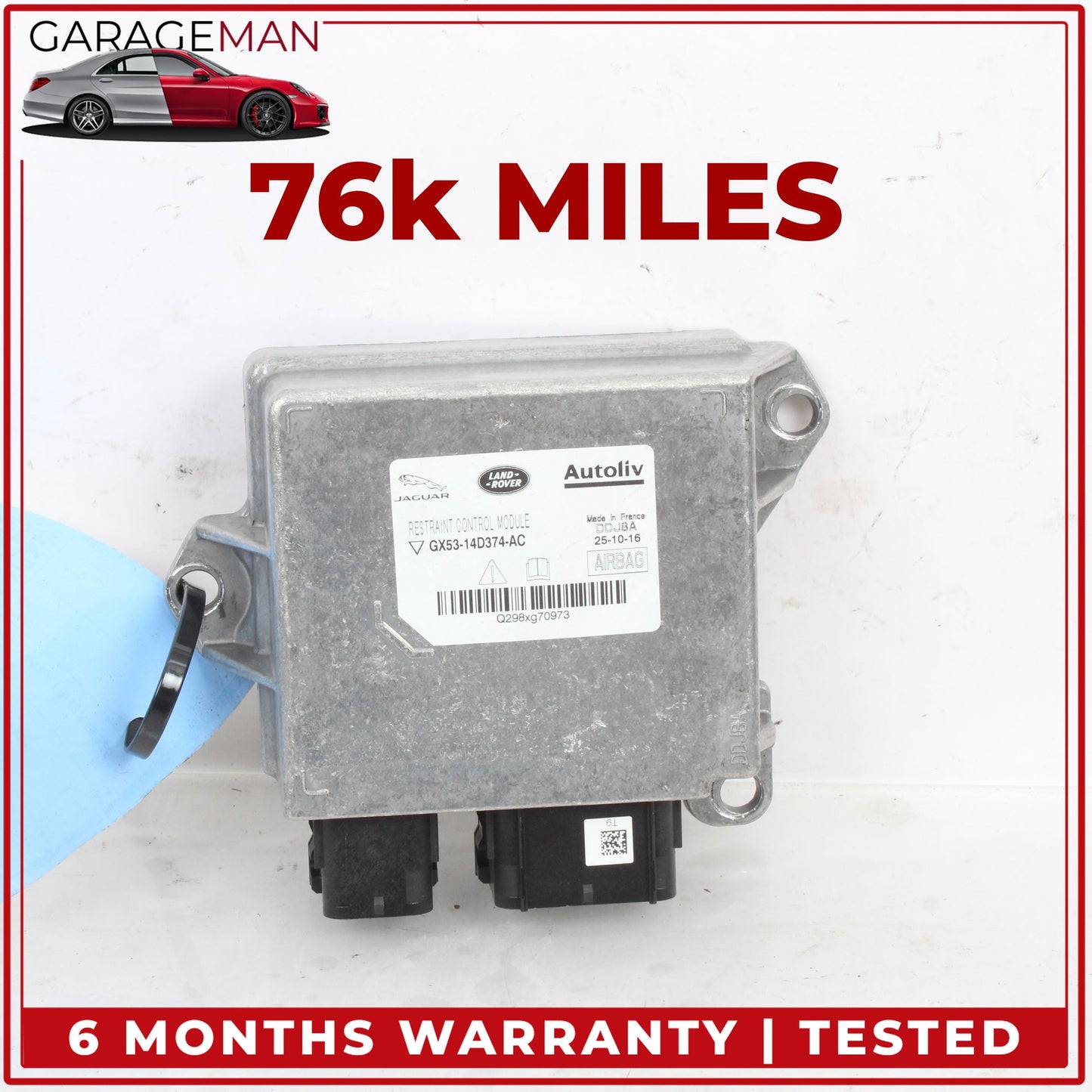 2014-2020 Jaguar F-Type X152 Restraint Airbag Sensor Module GX5314D374AC OEM