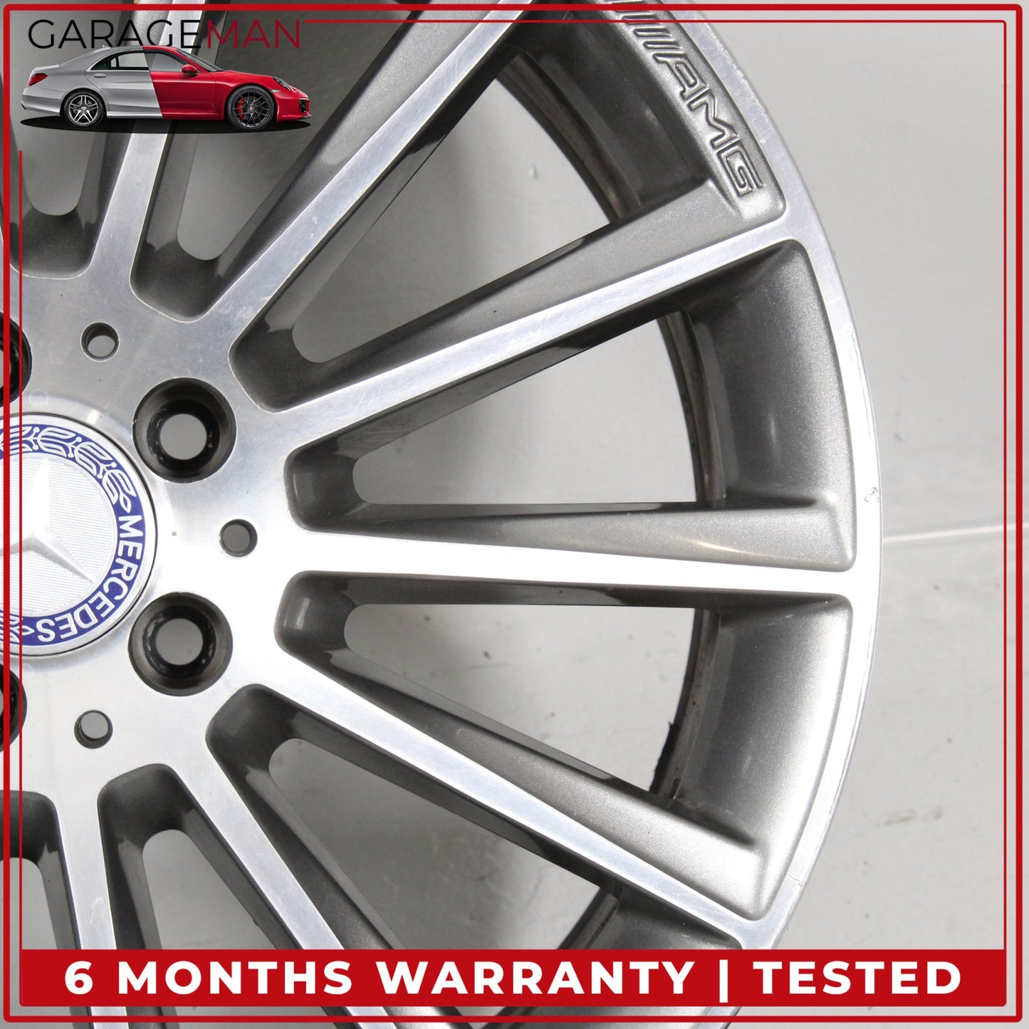 2015-2023 Mercedes W205 C300 Rear Side Wheel Rim 8.5JX19 H2 ET52 2054011400 OEM