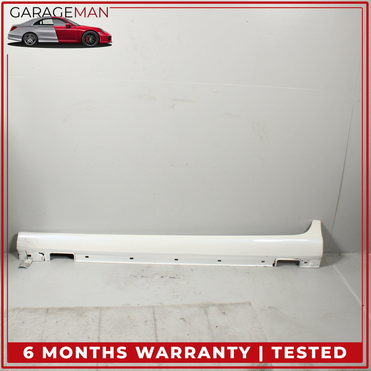 2012-2014 Mercedes W218 CLS550 Front Left Side Skirt Rocker Panel White OEM