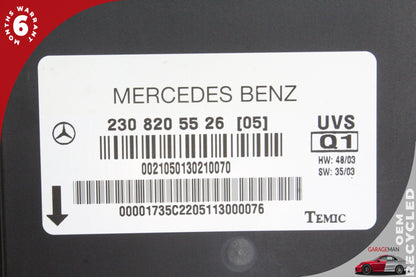 03-08 Mercedes-Benz SL500 R230 Convertible Top Control Module 2308205526