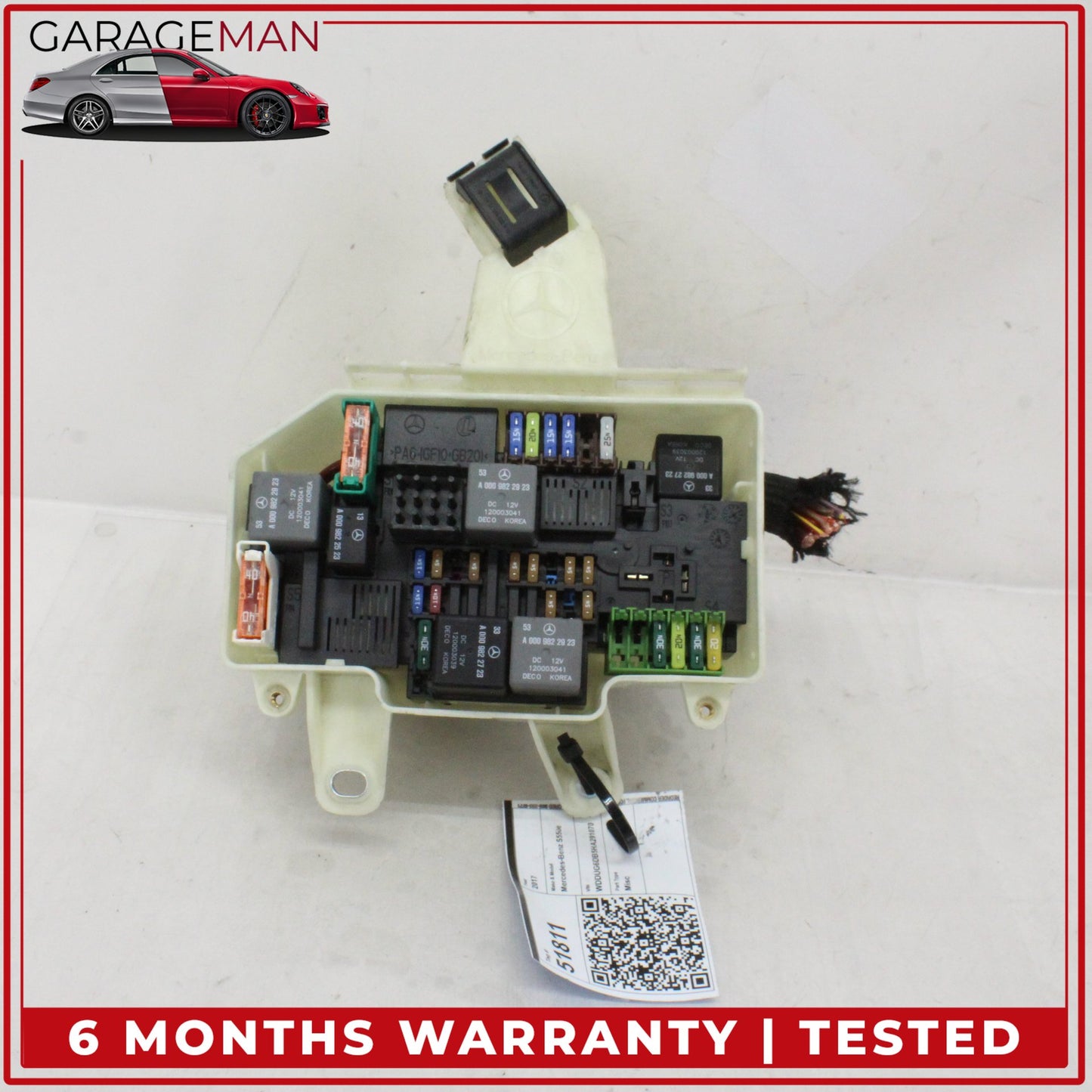 2014-2017 Mercedes W222 S550e Front Engine Fuse Box Relay 2225400024 OEM