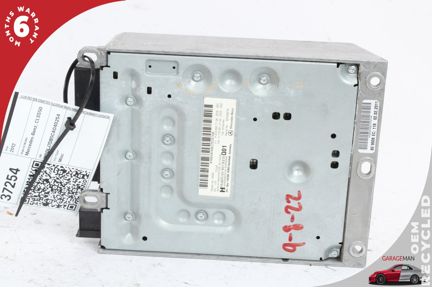 08-17 Mercedes-Benz CLS550 W218 Harman Kardon Amplifier 2129007108 OEM