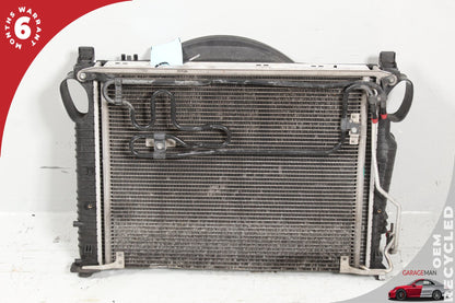 2002-2006 Mercedes W220 S500 Engine Motor Cooling Fan Shroud w/ Radiator OEM