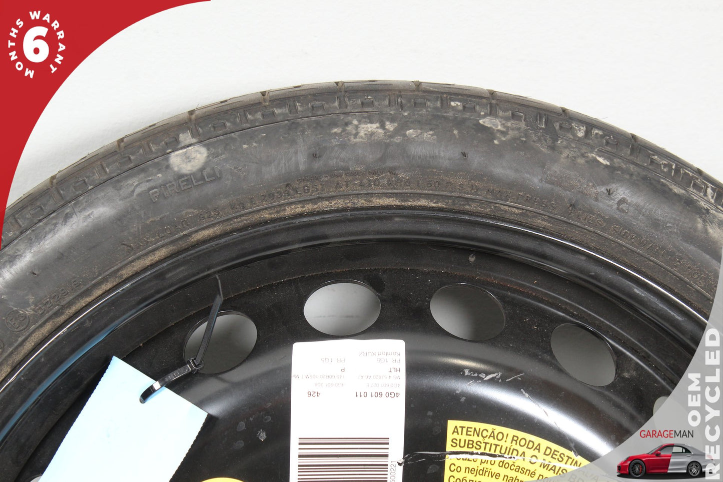 2012-2018 Audi A6 S6 RS7 Emergency Spare Tire Wheel Donut Rim 4G0601027 OEM