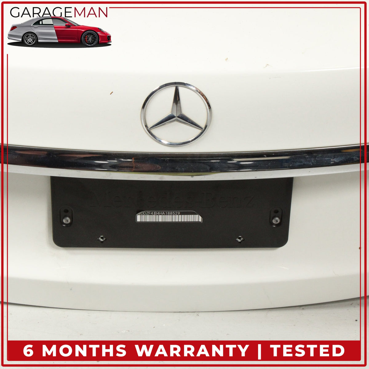 2017-2020 Mercedes W213 E300 Rear Trunk Lid Panel Assembly Polar White OEM