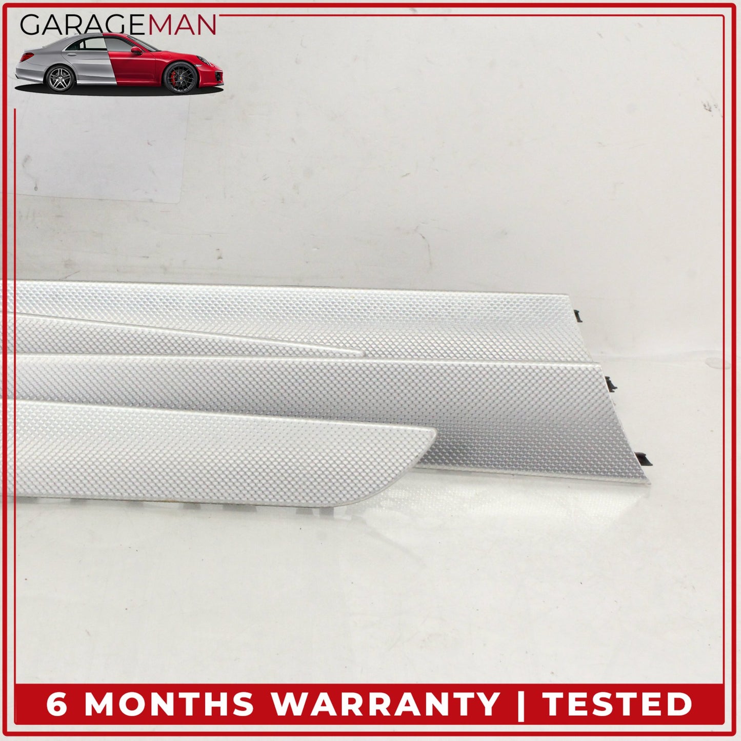 2009-2016 Audi A4 S4 Front and Rear Door Trim Panel Set Scale Aluminum OEM