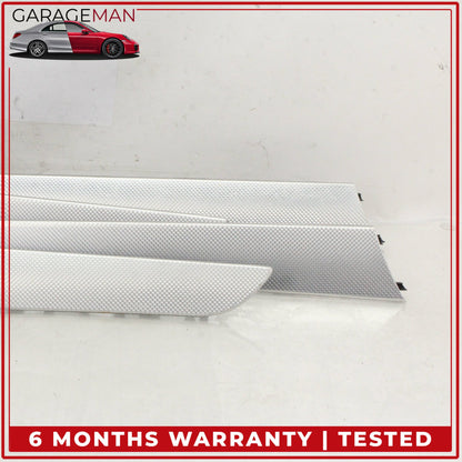 2009-2016 Audi A4 S4 Front and Rear Door Trim Panel Set Scale Aluminum OEM