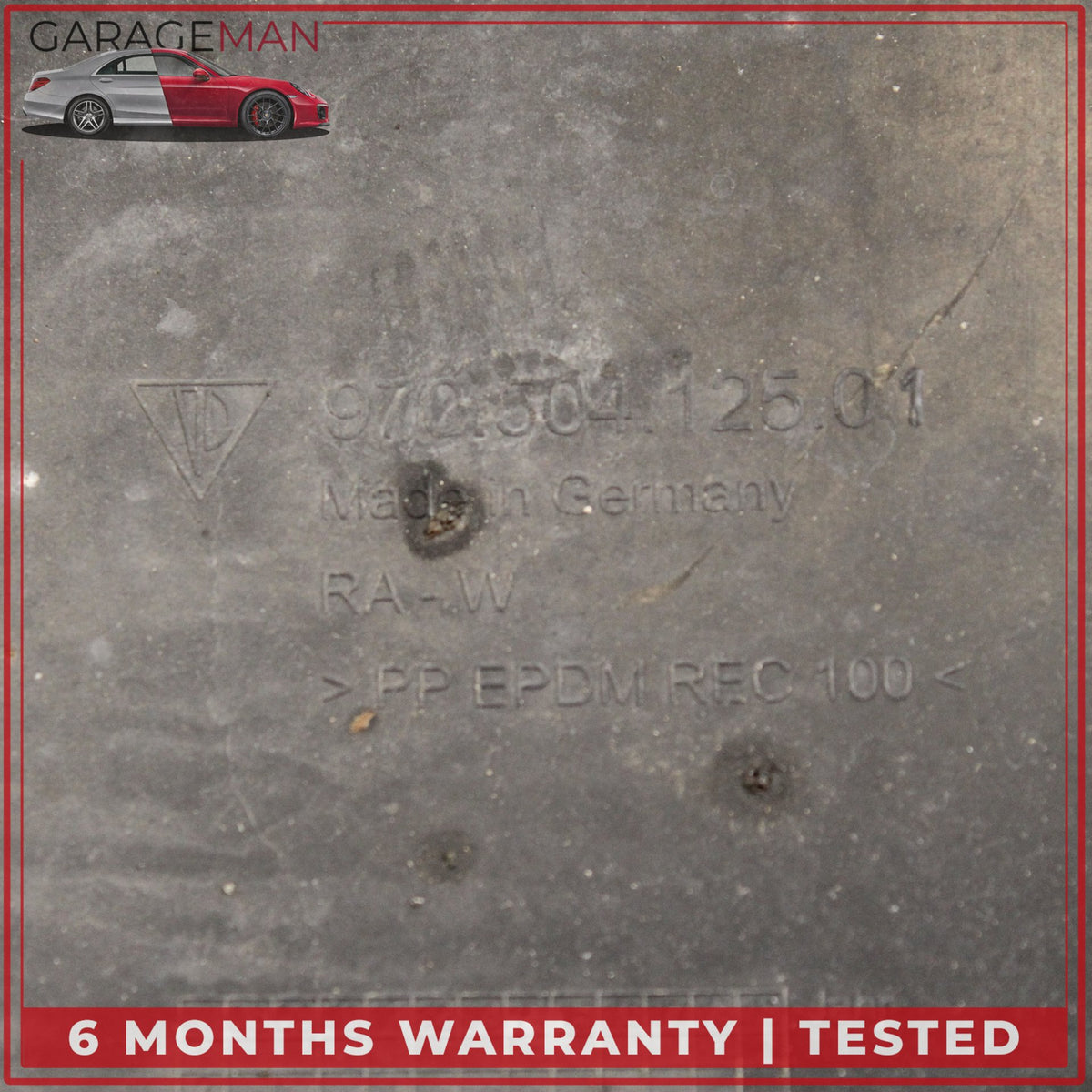 2010-2016 Porsche Panamera 970 Front Left Rearward Wheel Housing Liner Assy OEM