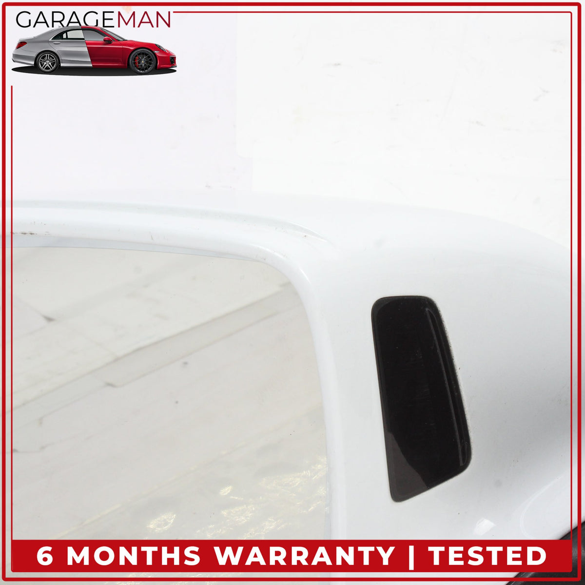 2010-2015 Audi Q7 Left Side Door Heated Rear View Mirror w/ Blind Spot White OEM