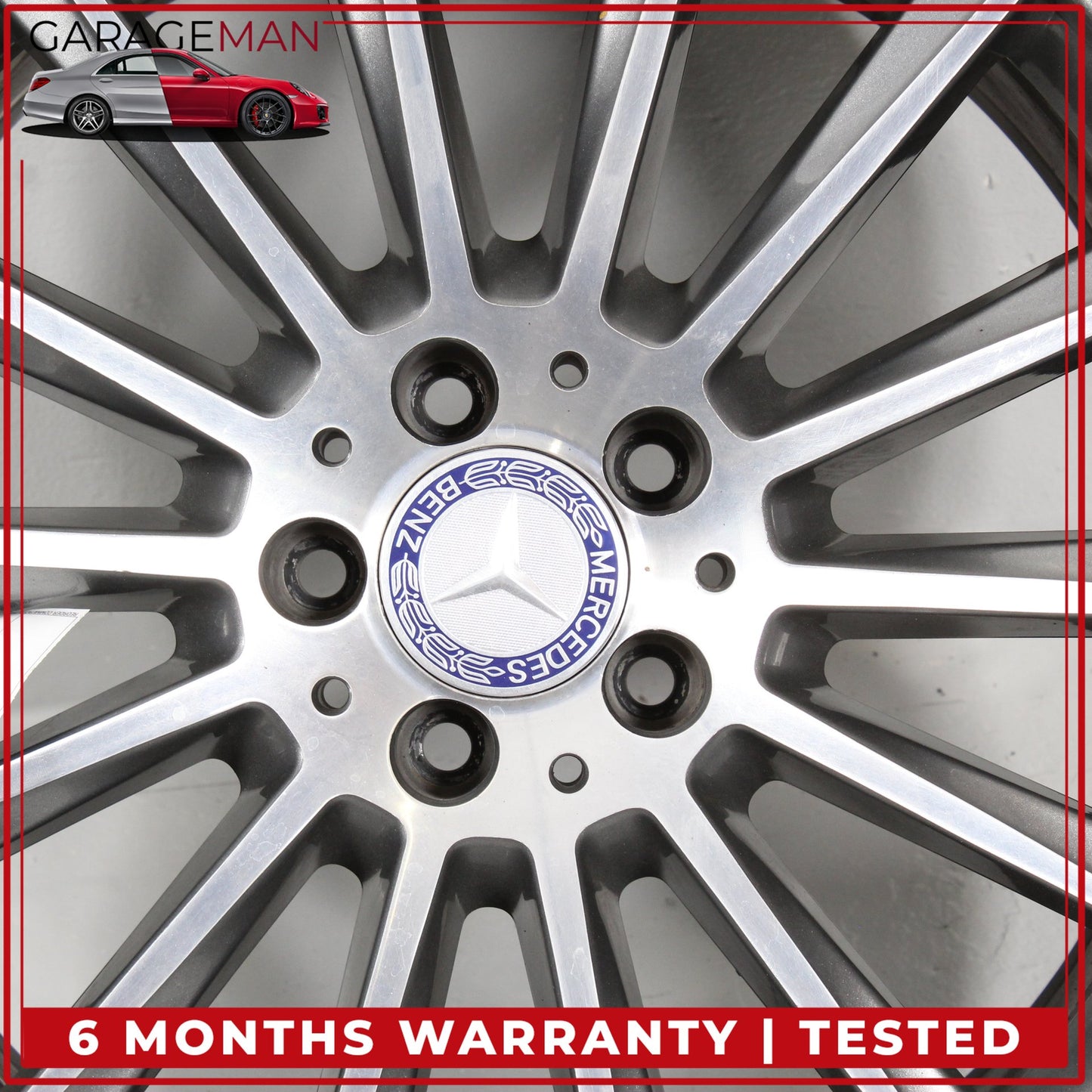 2015-2023 Mercedes W205 C300 Rear Side Wheel Rim 8.5JX19 H2 ET52 2054011400 OEM