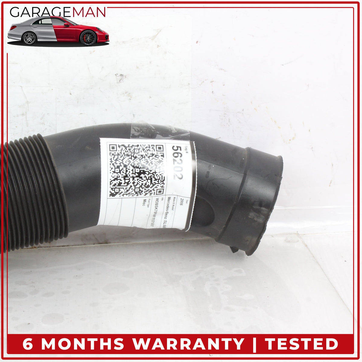 2003-2008 Mercedes R230 SL500 Left and Right Side Air Intake Duct Pipe Hose OEM