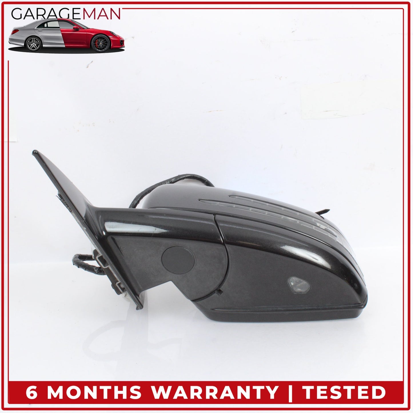 2007-2014 Mercedes-Benz CL550 W216 Coupe Front Left Door Rear View Mirror w/ Blind Spot 2168101776 OEM