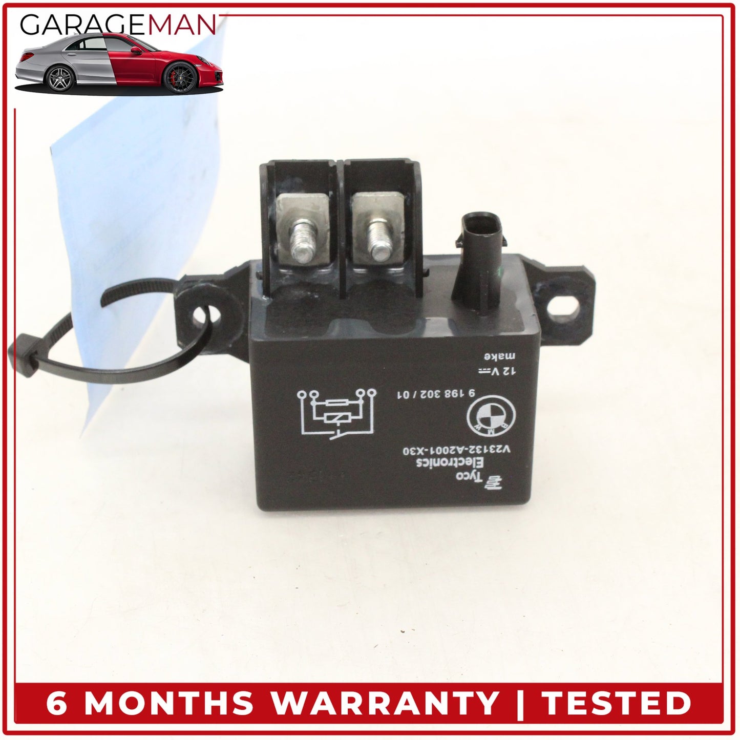 2012-2018 BMW 650i 640i Radiator Cooling Fan Relay Control Module 9198302 OEM