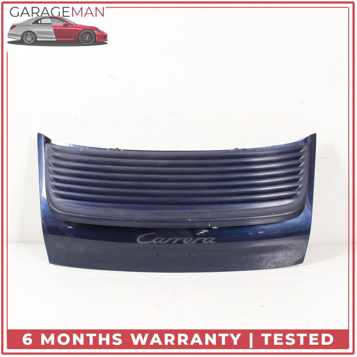 1999-2005 Porsche 911 Carrera 996 Engine Lid Cover w/ Spoiler Lift Blue OEM