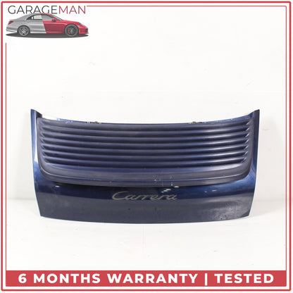 1999-2005 Porsche 911 Carrera 996 Engine Lid Cover w/ Spoiler Lift Blue OEM
