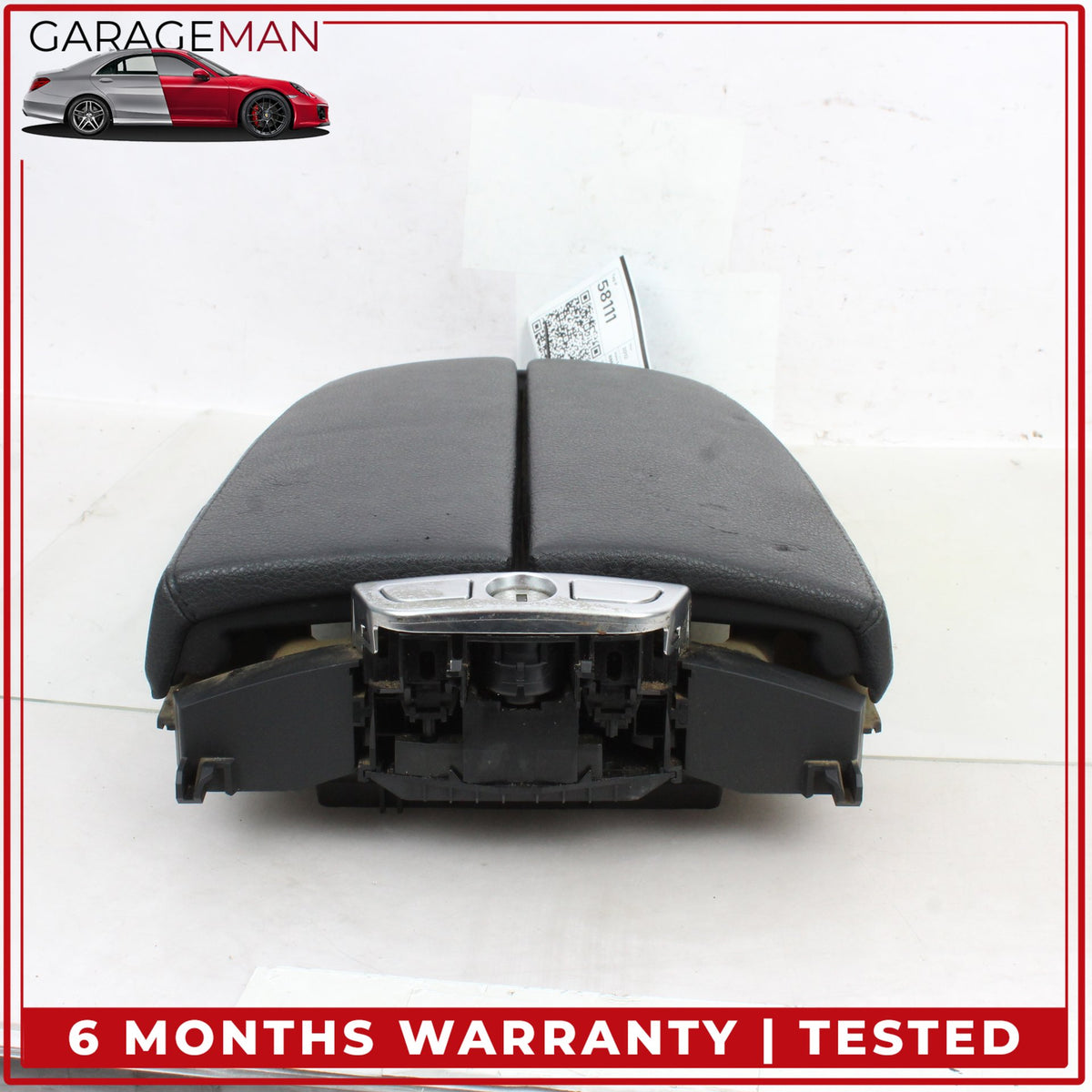 2012-2018 BMW 650i F13 Front Center Armrest Lid Cover Black Nappa 9216385 OEM