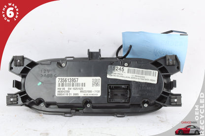 2014-2017 Fiat 500L AC Temperature Climate Control Switch Panel 735613957 OEM