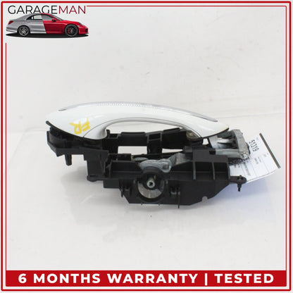 2011-2016 BMW 550i Front Right Passenger Side Exterior Door Handle White OEM