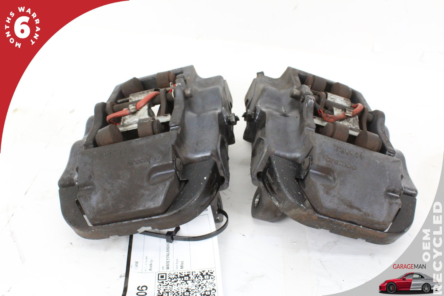 2003-2015 Audi Q7 Rear Left and Right Side Brake Caliper Set 207673043 OEM