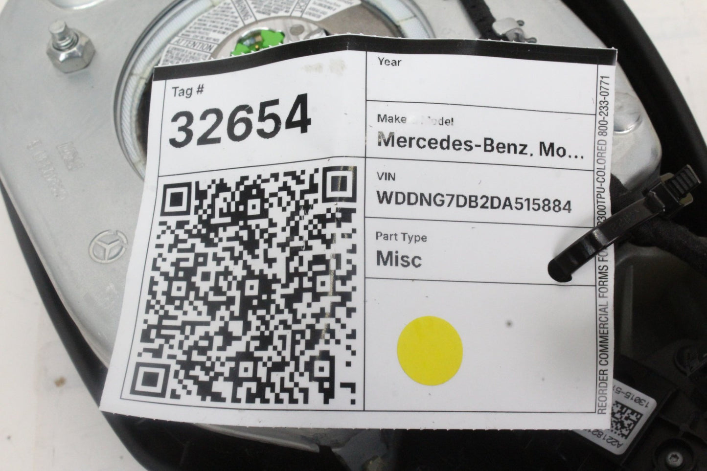 2010-2014 Mercedes-Benz S550 W221 Sedan Steering Wheel Airbag 2218602902 OEM