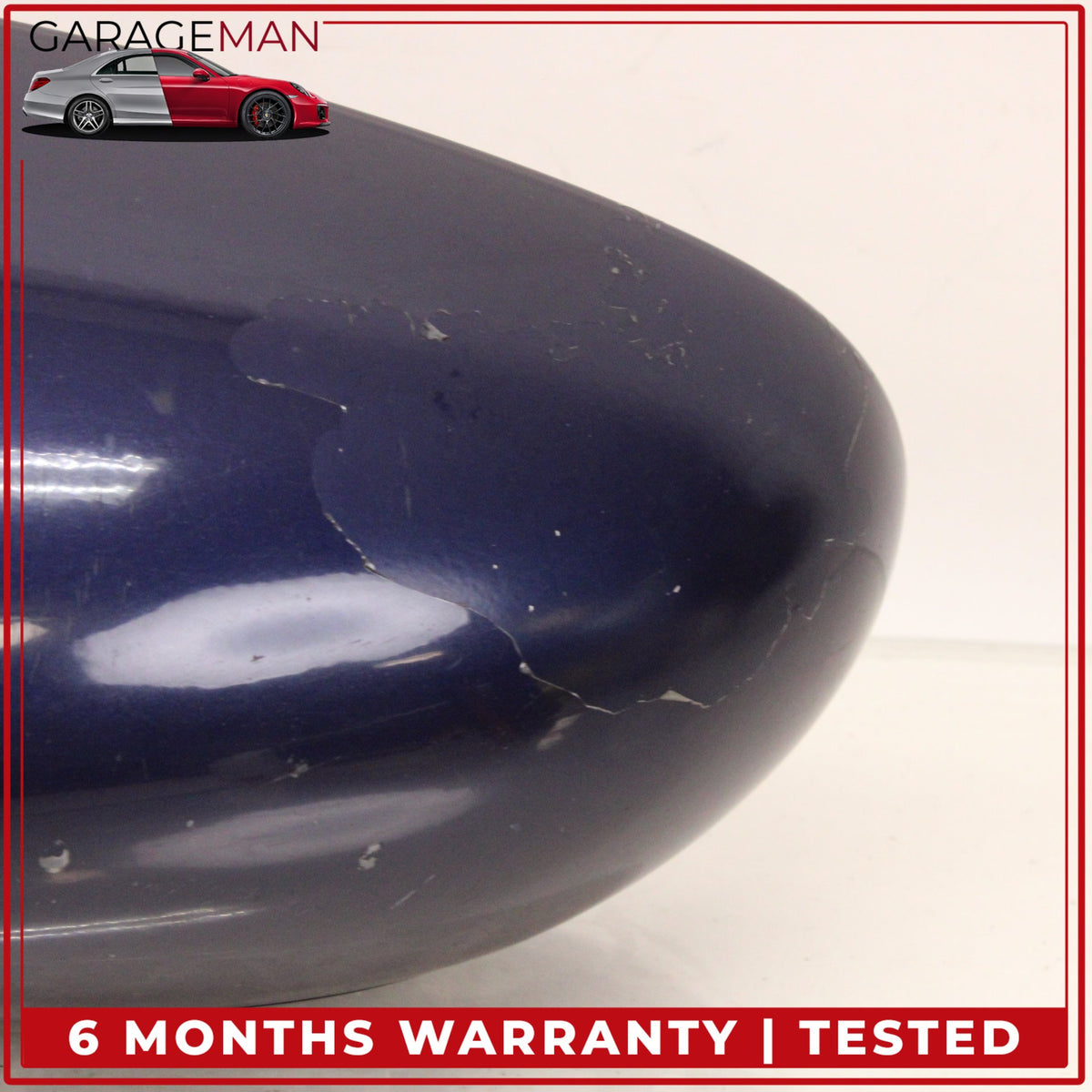 1999-2005 Porsche 911 Carrera 996 Left Door Rear View Mirror Blue Metallic OEM