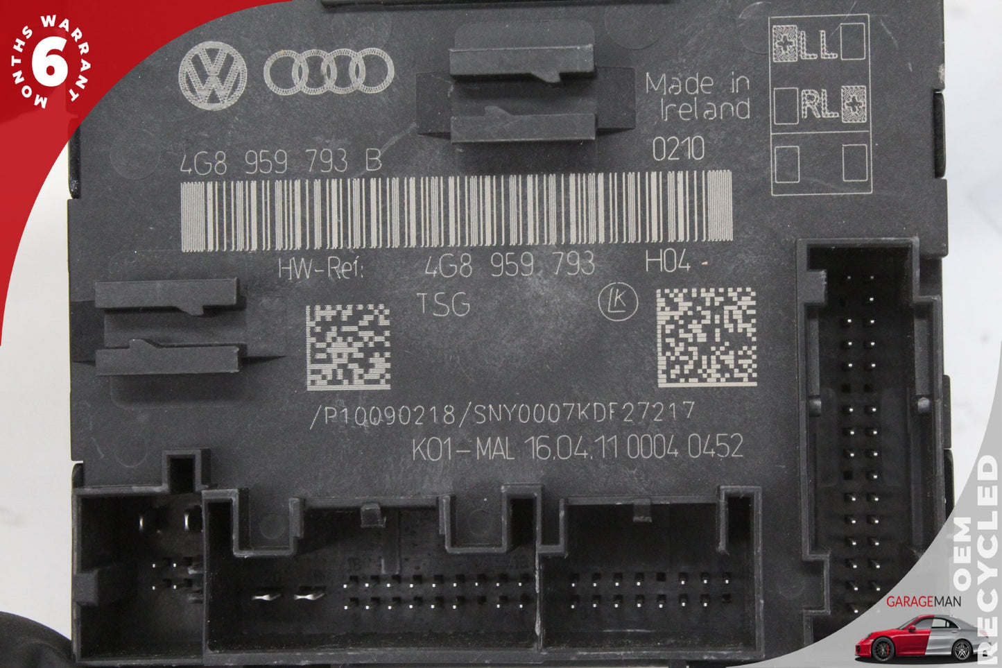 2012-2018 Audi A7 A6 Front Left Driver Side Door Control Module 4G8959793 OEM