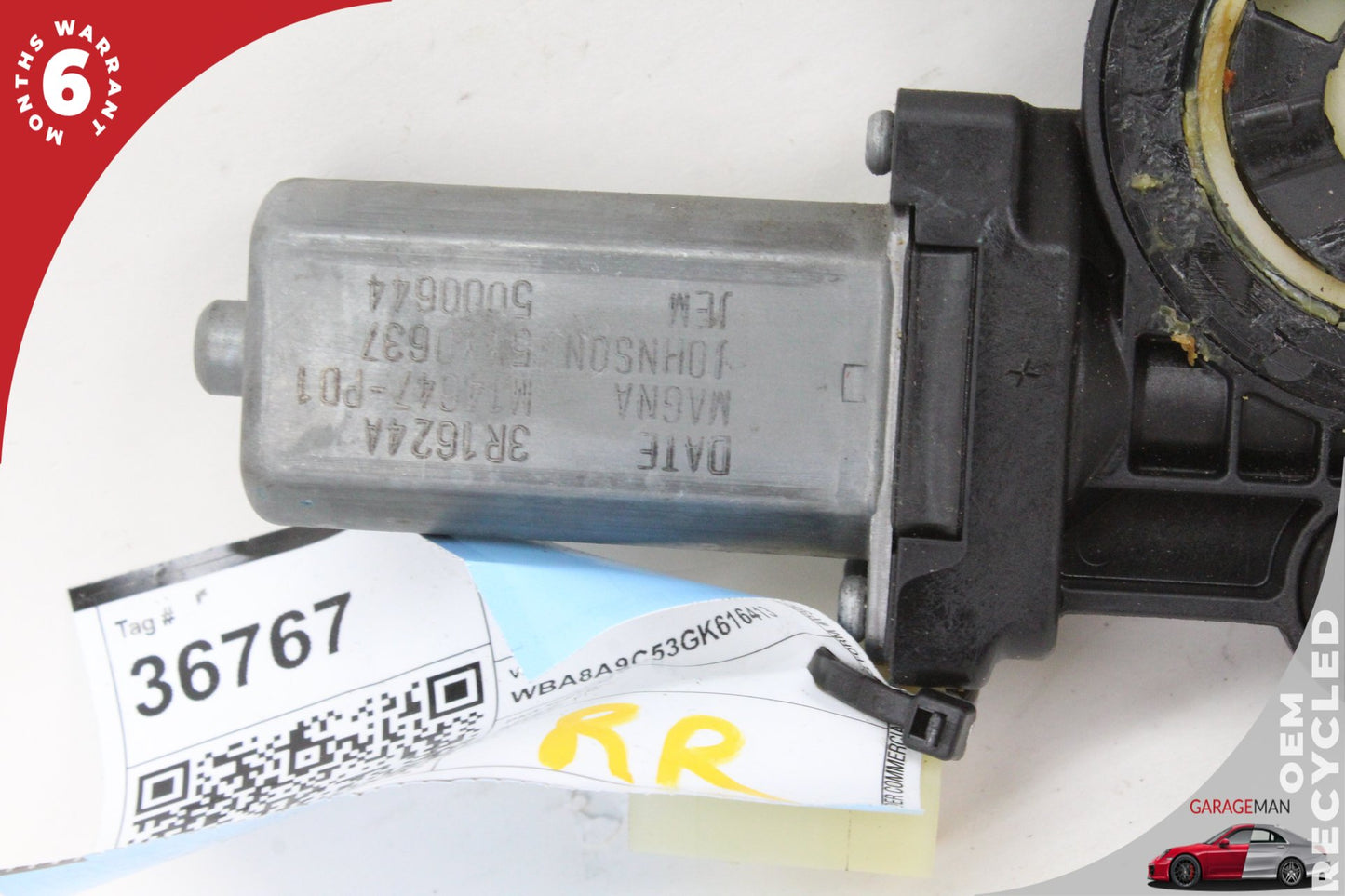 2012-2018 BMW 320i F30 Rear Right Side Window Regulator Motor 7341564 OEM