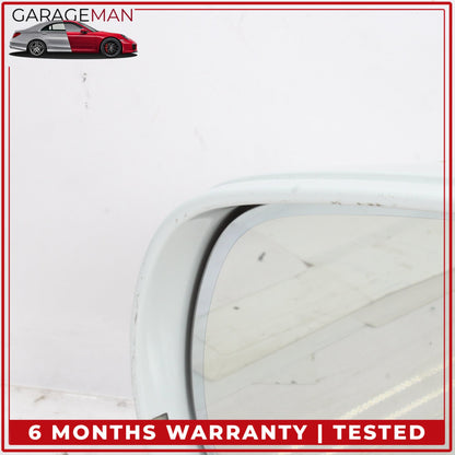 2010-2015 Audi Q7 Left Side Door Heated Rear View Mirror w/ Blind Spot White OEM