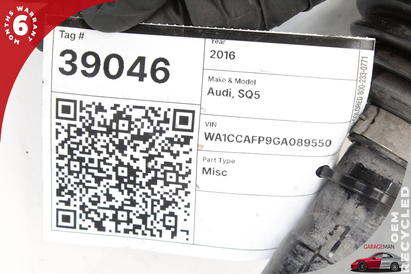 2012-2018 Audi SQ5 Rear Left or Rear Right Side CV Axle Shaft 8R0501203C OEM