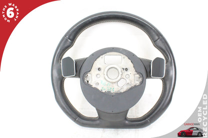 14-17 Audi SQ5 8R Sport Flat Bottom Steering Wheel w/ Paddle Shifters 8R0419091A