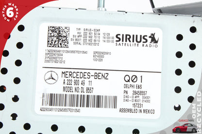 2015-2020 Mercedes W207 E400 Sirius Satellite Radio Receiver 2229004911 OEM