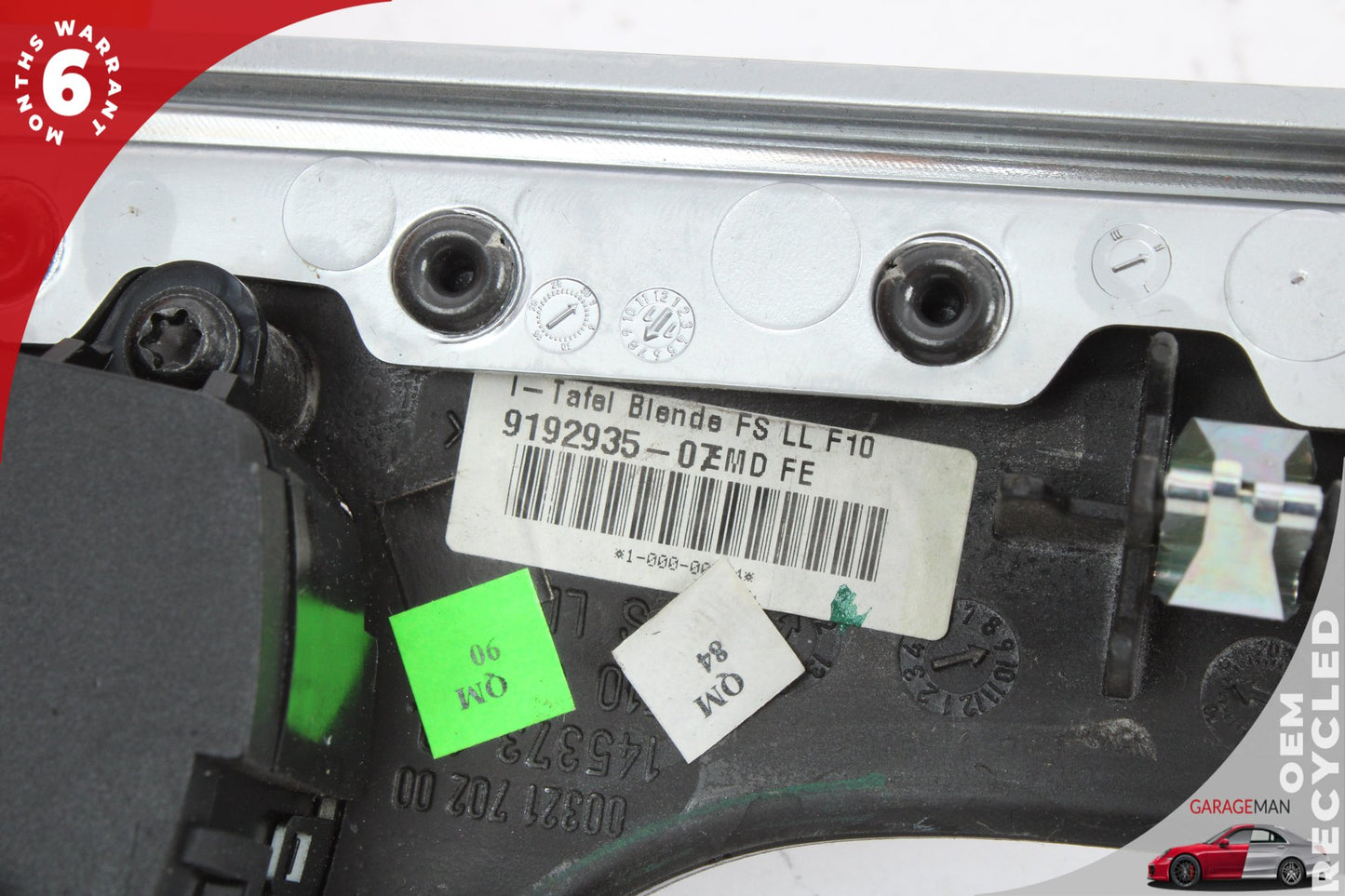 2011-2016 BMW 550i F10 Left Dashboard Headlight Switch w/ Trim