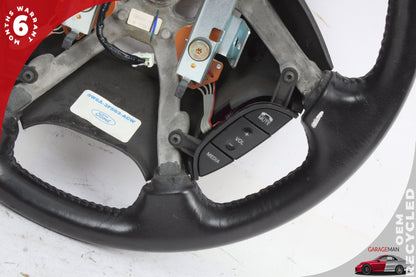 2002-2005 Ford Thunderbird Front Left Side Steering Wheel Black 3W6A3F563ACW OEM