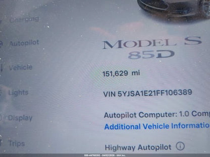 Parting Out- 2015 Tesla Model S 85D- 119
