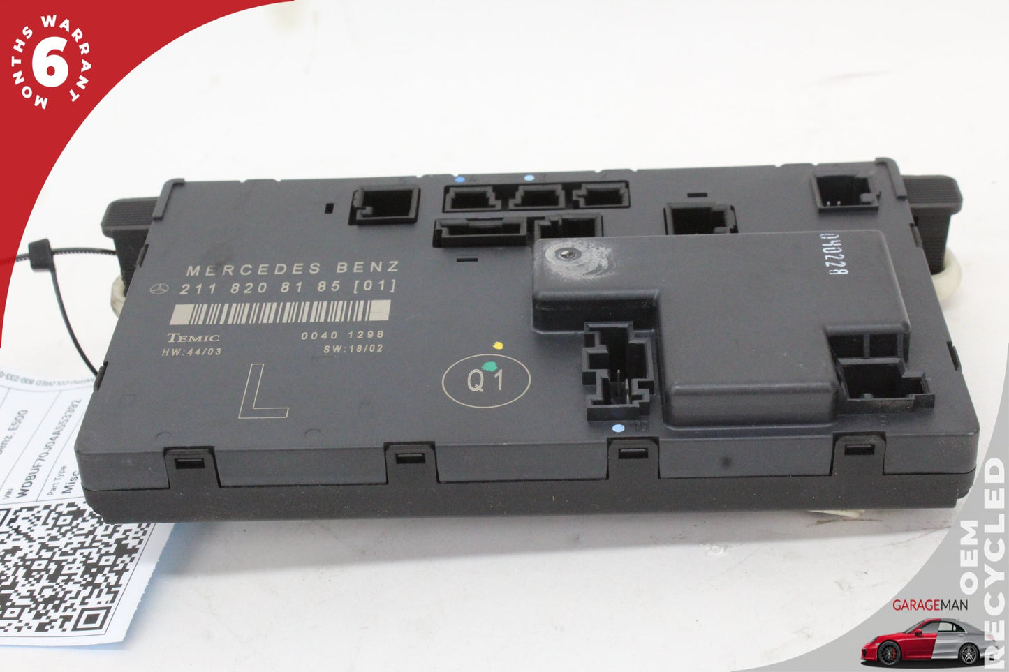 2003-2009 Mercedes W211 E500 Front Left Side Door Control Module 2118208185 OEM