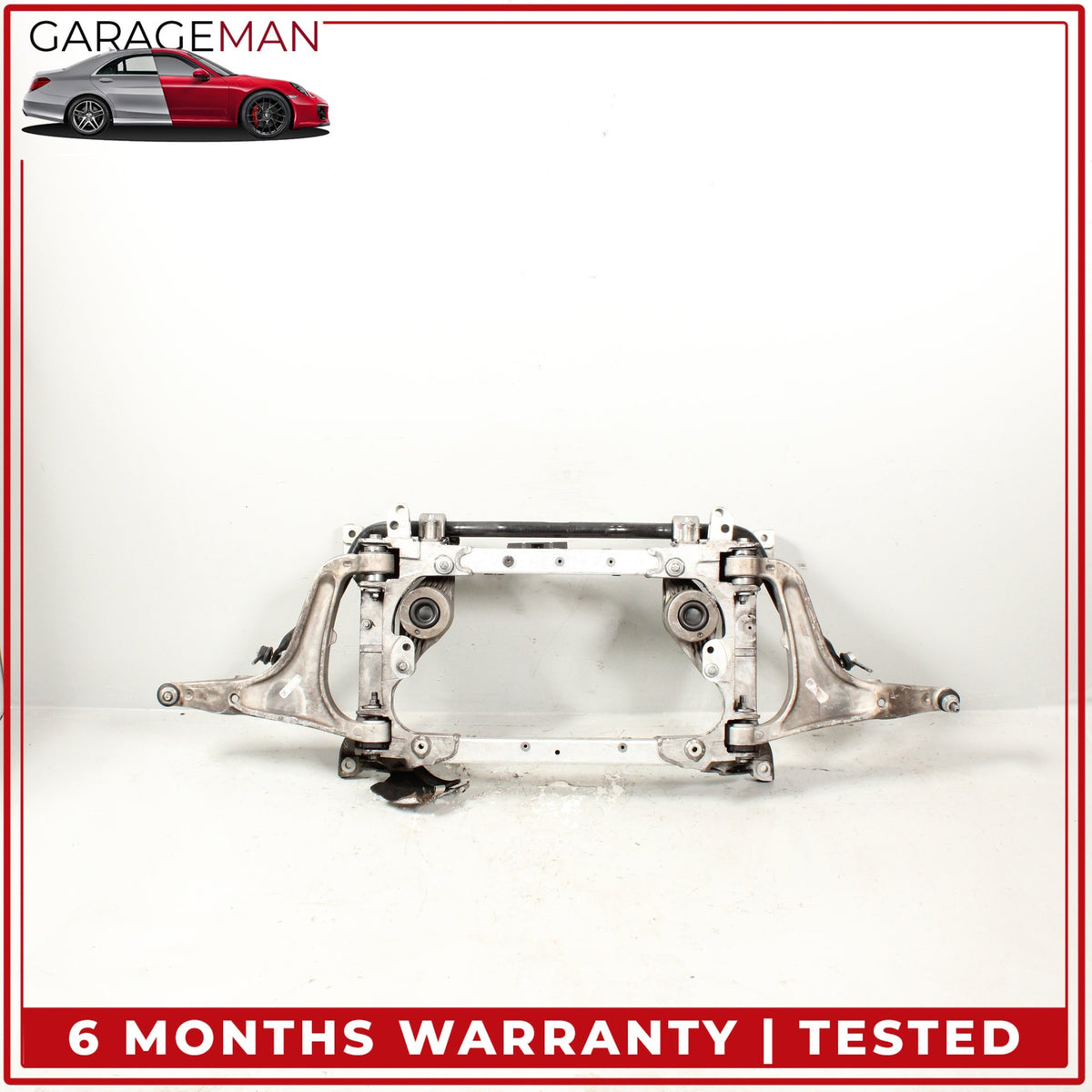 2014-2021 Maserati Ghibli Front Subframe Crossmember w/ Control Arm Sway Bar OEM