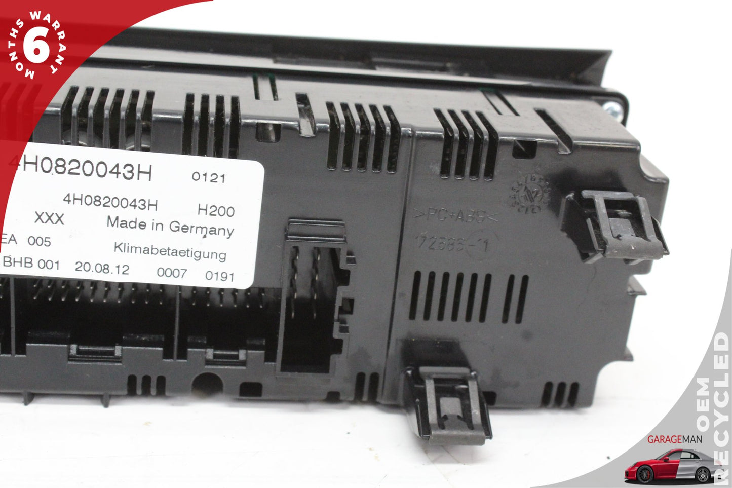 2011-2018 Audi A8 S8 Front AC Temperature Climate Control Panel 4H0820043H OEM