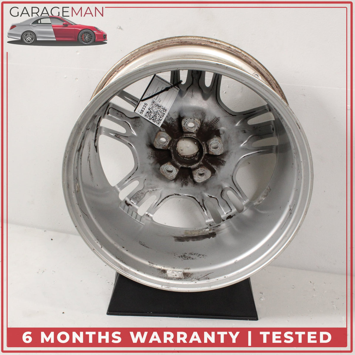 2010-2016 Porsche Panamera 970 10Jx19 ET61 Rear Wheel Rim Silver 97036216001 OEM