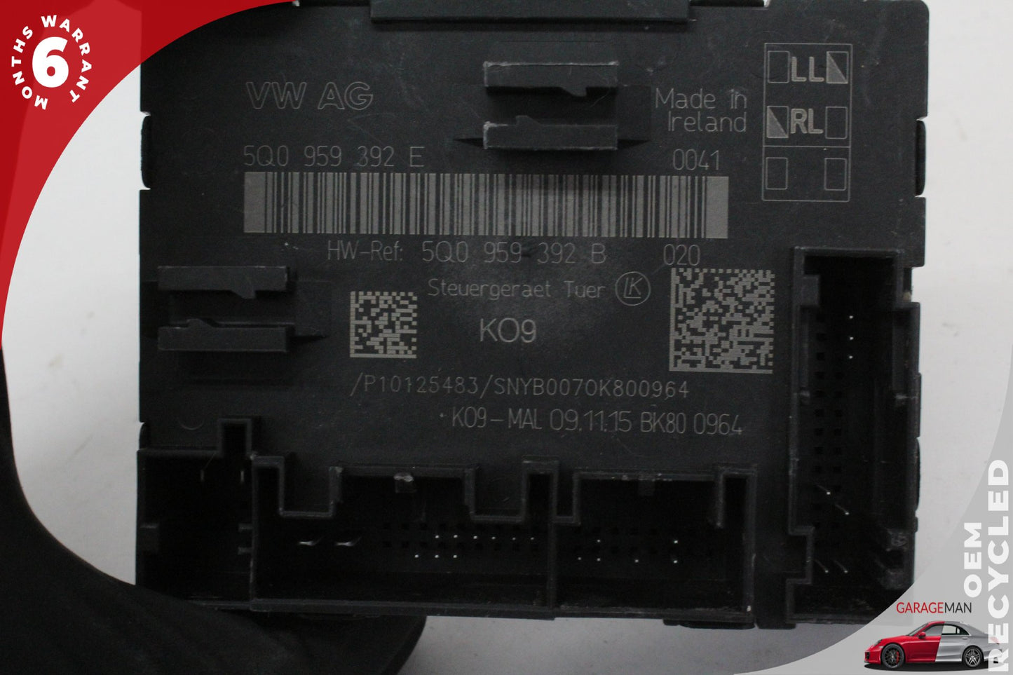 15-20 Audi A3 8V Sedan Front Right Window Control Module 5Q0959392E Genuine